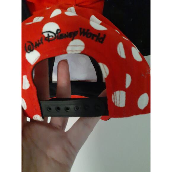 Disney Parks Walt Disney World Youth Minnie Mouse Ears Polka Dot Hat Cap OS - Picture 4 of 7